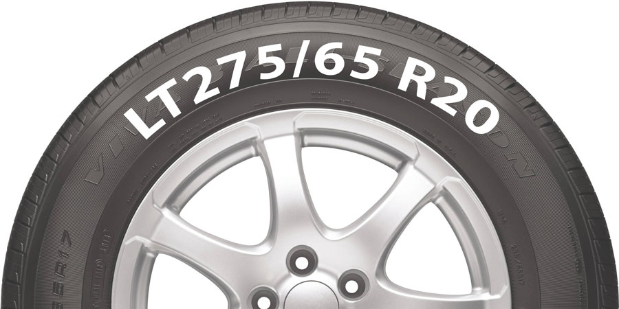 LT275/65 R20 tire example